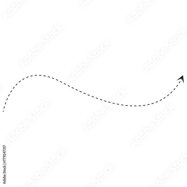 Obraz Curve Dotted Line Arrow
