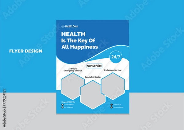 Obraz New Medical Flyer template modern design perfect size