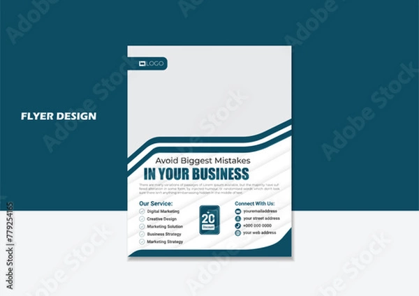 Obraz New Corporate Flyer template modern design perfect size