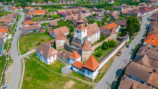 Obraz Fortified church in Romanian village Archita