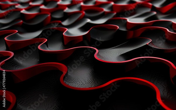 Fototapeta Abstract colourful 3D background. Generated using Midjourney AI (V6)