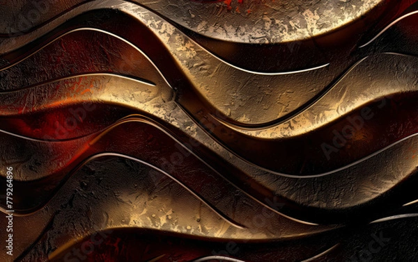 Fototapeta Abstract colourful 3D background. Generated using Midjourney AI (V6)