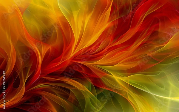 Fototapeta Abstract colourful 3D background. Generated using Midjourney AI (V6)