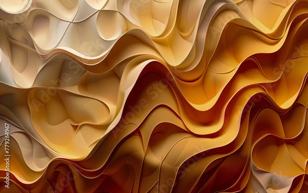 Fototapeta Abstract colourful 3D background. Generated using Midjourney AI (V6)