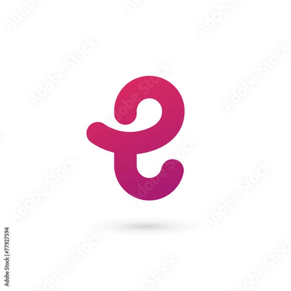 Fototapeta Letter E logo icon design template elements