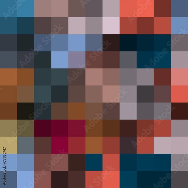 Fototapeta Abstract background in pixel style