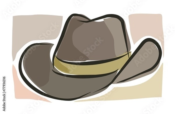 Obraz sketchy stetson
