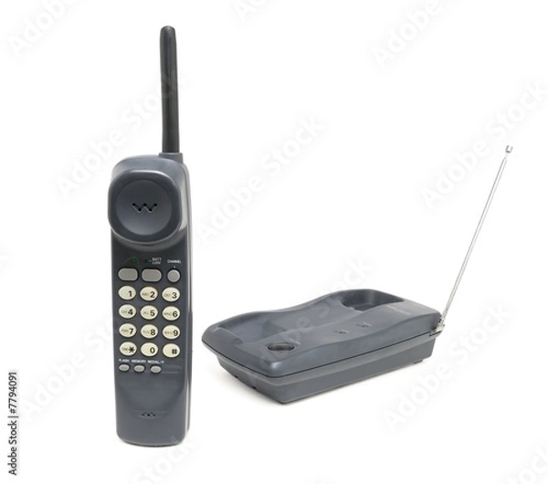 Obraz Gray cordless telephone