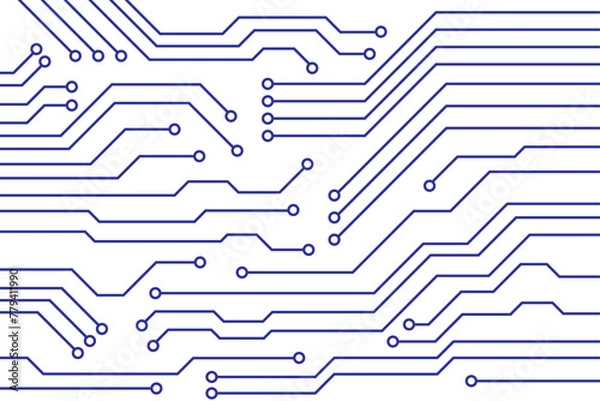 Fototapeta Abstract Creative Modern futuristic circuit board background. High computer technology blue color background.
