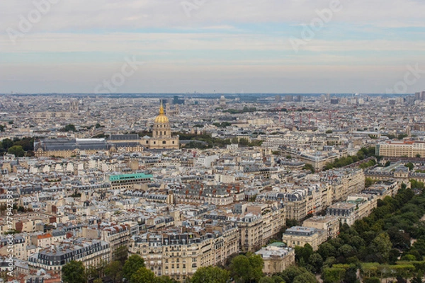 Obraz Paris aerial view