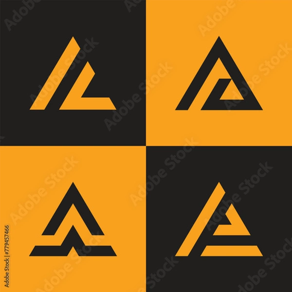 Obraz Four Triangle Logo Design