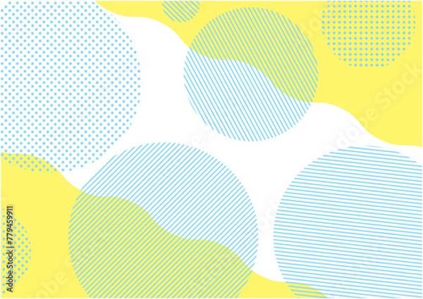 Obraz ストライプ模様の水玉の優しい背景イメージ