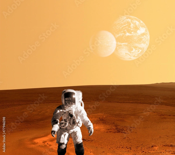 Obraz Astronauta Spaceman Mars Planeta