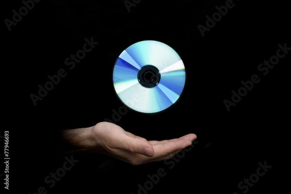 Obraz Main et CD Bleu