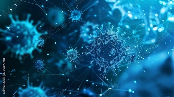 Obraz Developing predictive analytics for early disease detection  AI generated illustration
