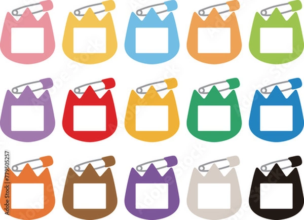 Obraz 幼稚園の名前バッチ（チューリップ型）