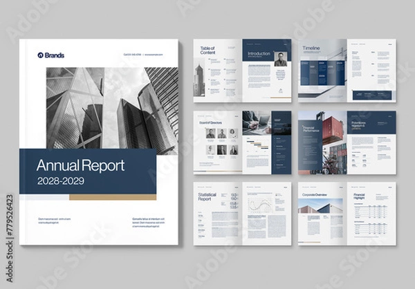 Obraz Annual Report Brochure Template