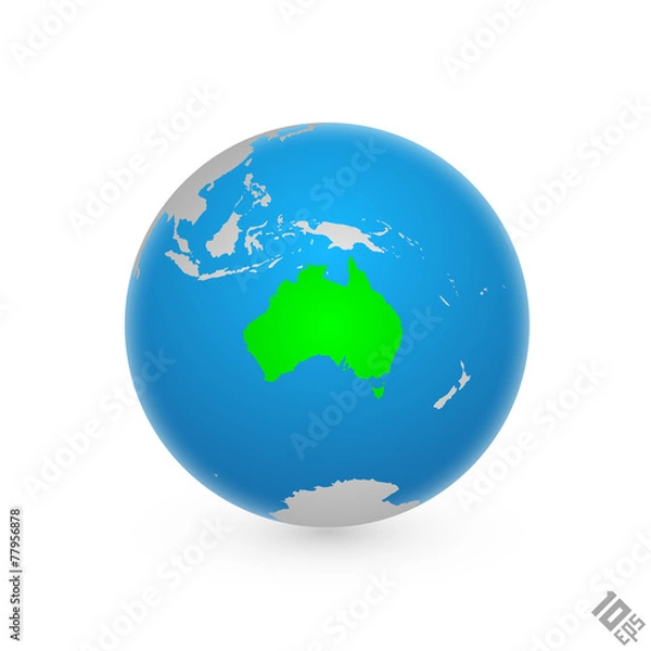 Fototapeta Continent Australia