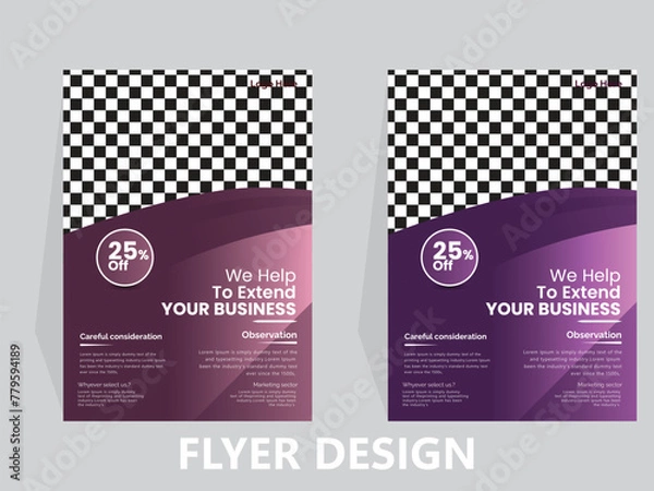 Fototapeta Creative Business Flyer design.