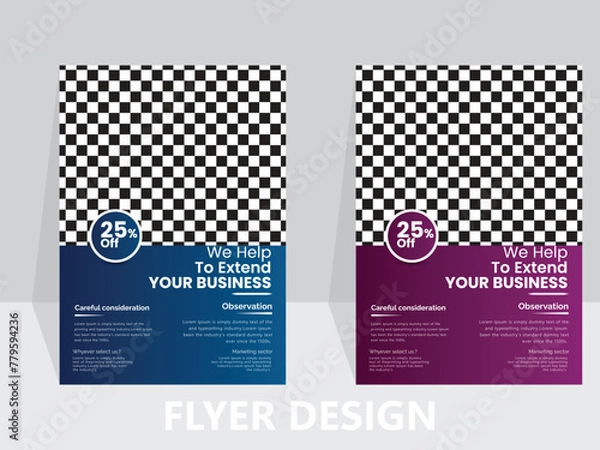 Fototapeta Business Flyer design template.