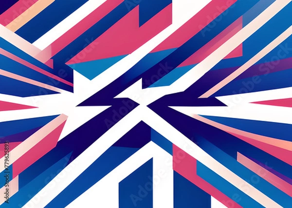 Fototapeta Blue tech lines universal background simple science and technology business line technology background.background vortex and use it as your wallpaper, posters and banners.Generative AI	