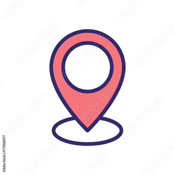 Fototapeta GYM Location vector icon