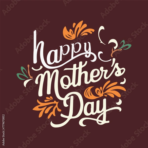 Obraz Happy mother's day vector art design