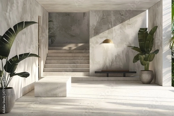 Fototapeta Ai generated of modern styled entryway