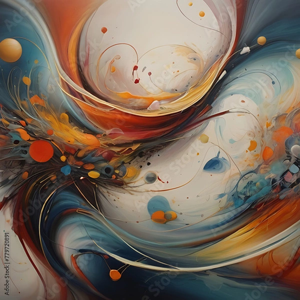Obraz abstract background with flowers