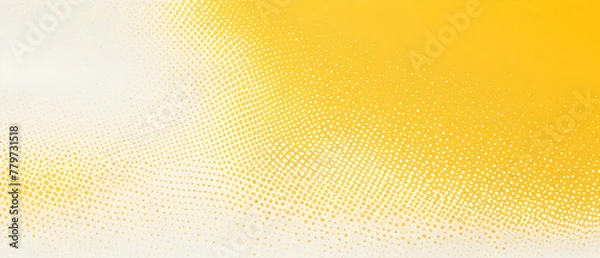 Fototapeta Dots halftone white yellow color pattern gradient grunge texture background.