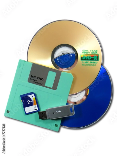 Obraz Storage media - Including clipping path.