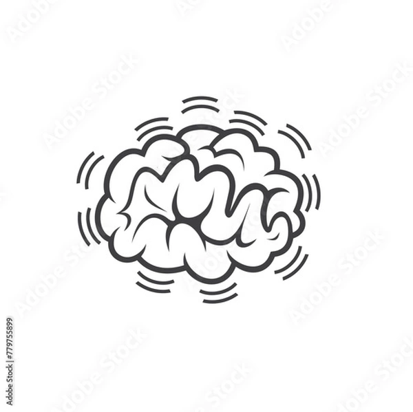 Fototapeta illustration of parkinson, nervous system disorders that affect movement body.