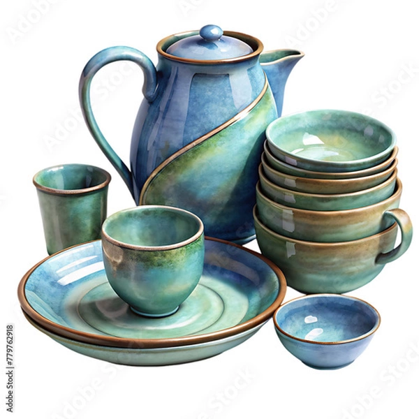 Fototapeta crockery set