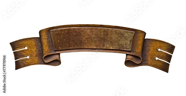 Obraz old board on the white