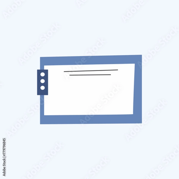 Fototapeta Envelope Colourful Vector Flat Illustration. Perfect for different cards, textile, web sites, apps