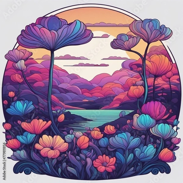 Obraz background with flowers