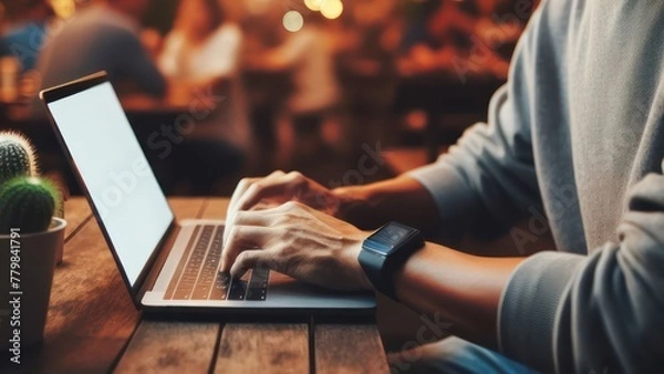 Obraz Cozy Evening Workspace