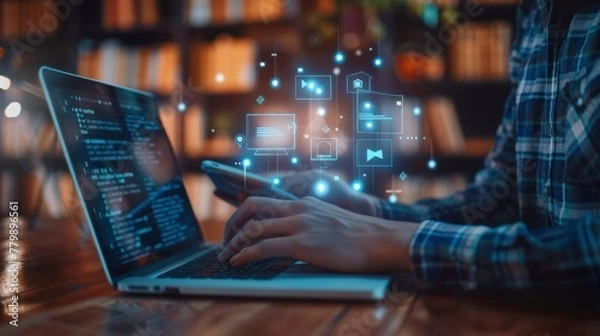 Obraz internet learn concept education online elearning e-learning 