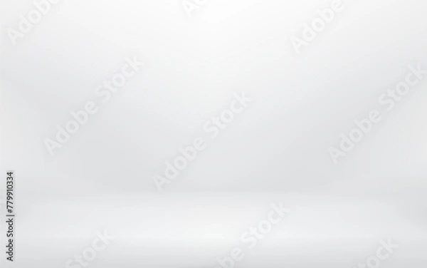 Obraz White gradient background, Abstract studio presentation product. Vector illustration 