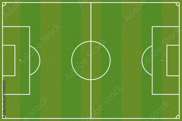 Obraz Artistic soccer field illustration with texture