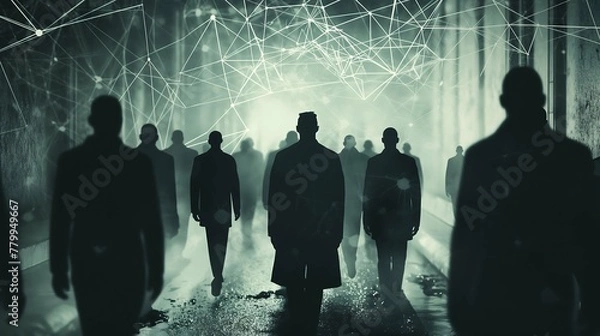 Fototapeta The Shadow Syndicates: Exposing Organized Crime Networks