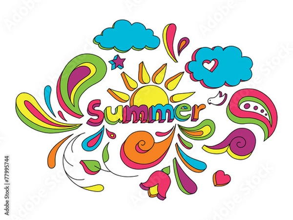 Obraz Summer Doodle