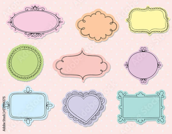 Obraz Cute Doodle Frames