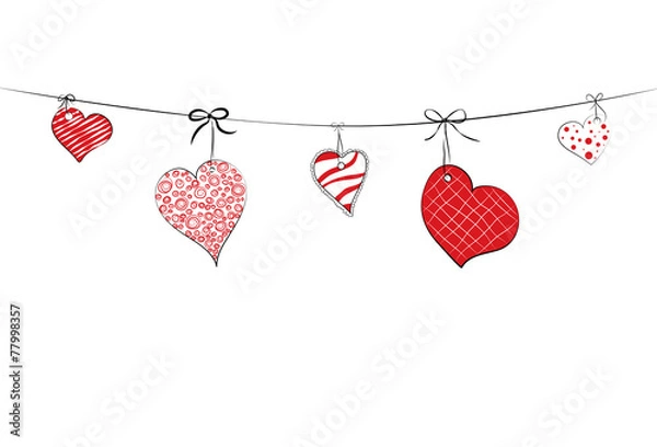 Obraz Sketchy Hearts