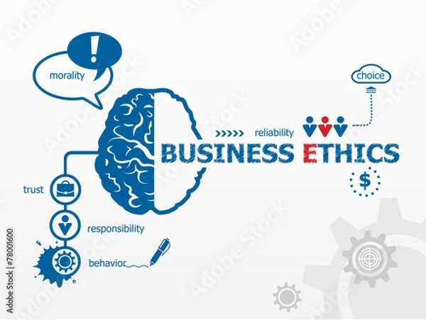 Obraz Business Ethics concept.
