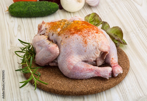 Fototapeta Raw chicken