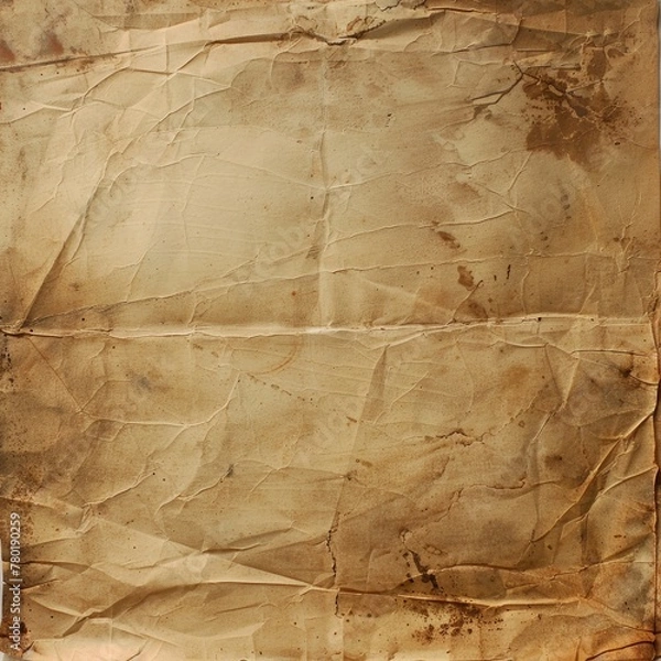 Fototapeta A sheet of old textured paper