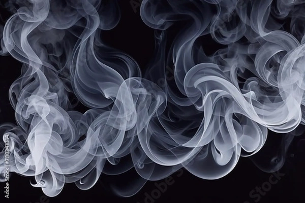 Obraz smoke on black