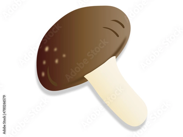 Fototapeta 椎茸のイラスト