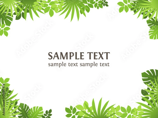 Obraz 植物　枠　背景